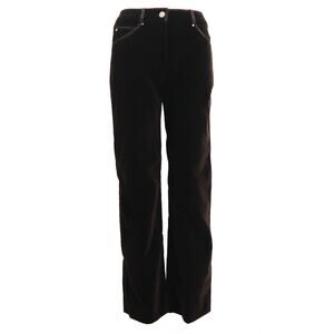Valentino Vintage FW 2005 Chocolate Velvet Straight Leg Pants Size 4